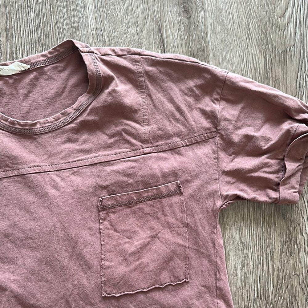 Boutique Pocket T-Shirt‎ Dress Cocoa Size Small Crewneck 100% Cotton - Picture 3 of 5
